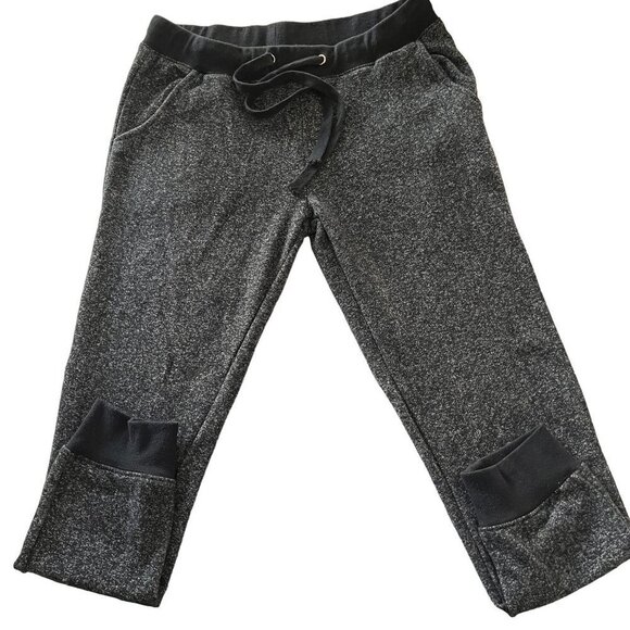 Rasio Jogger Pants and Hoodie Womens Large Black Sequin 2 Piece Workout Outfit - Picture 2 of 14